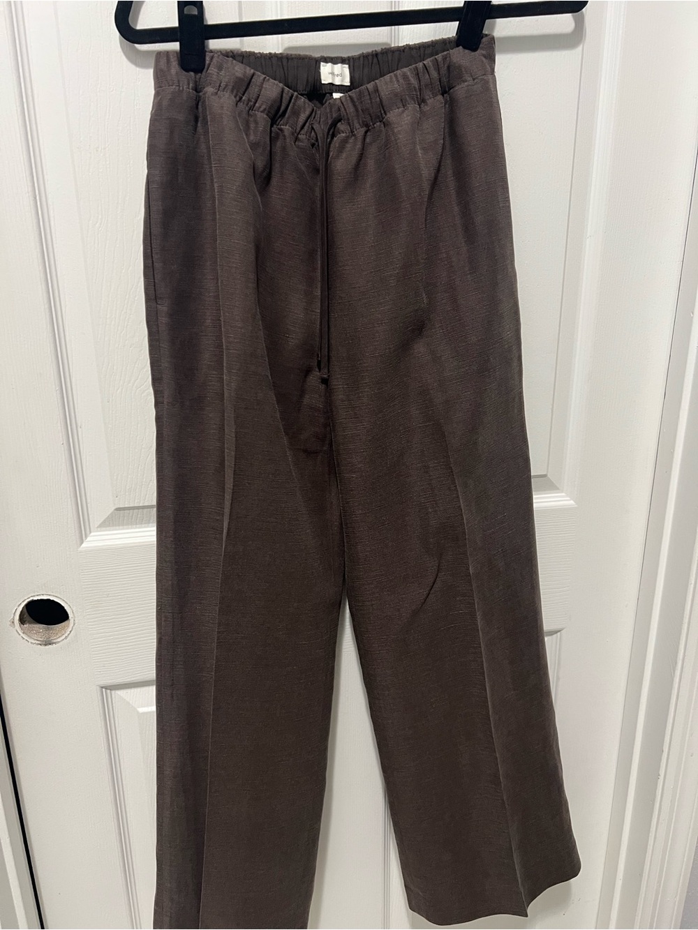 Wilfred Women’s Drawstring Joggers in Dark Brown